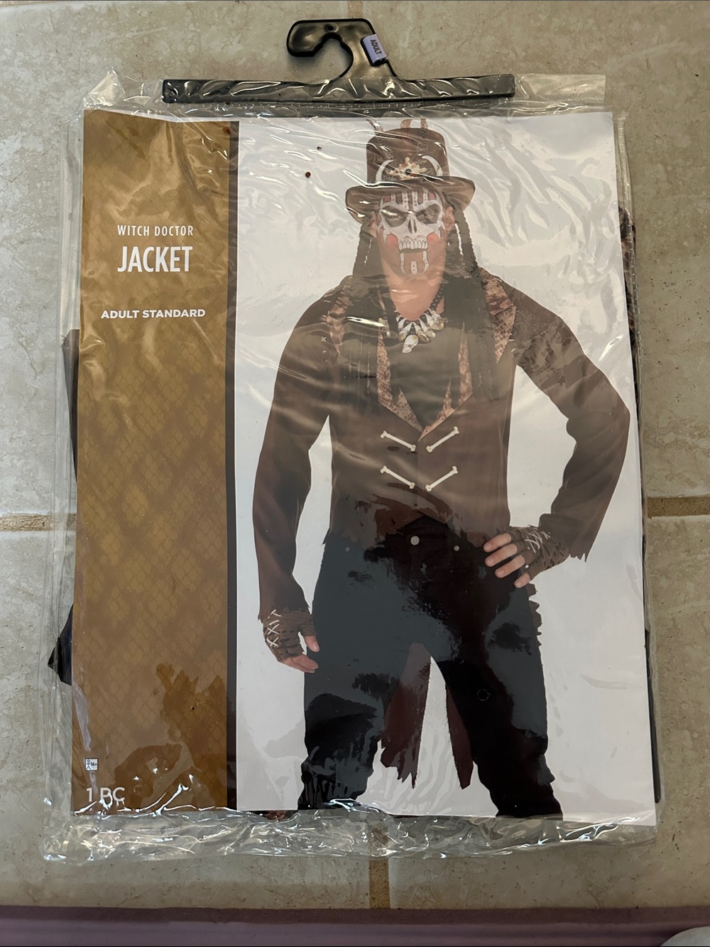 Witch Doctor Men's Brown Costume Jacket